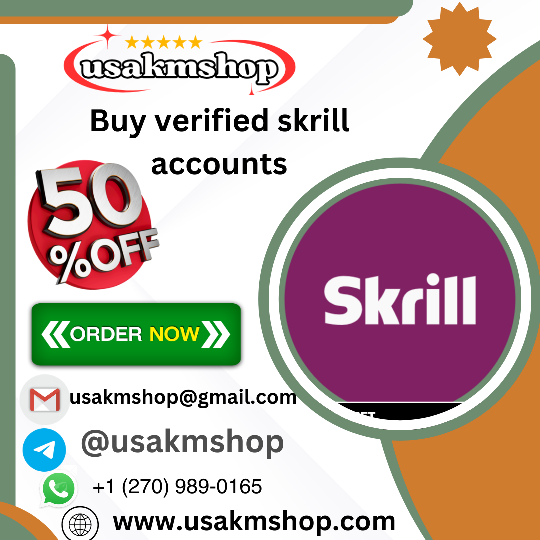Buy verified skrill accounts​ | Secure Skrill Accounts for