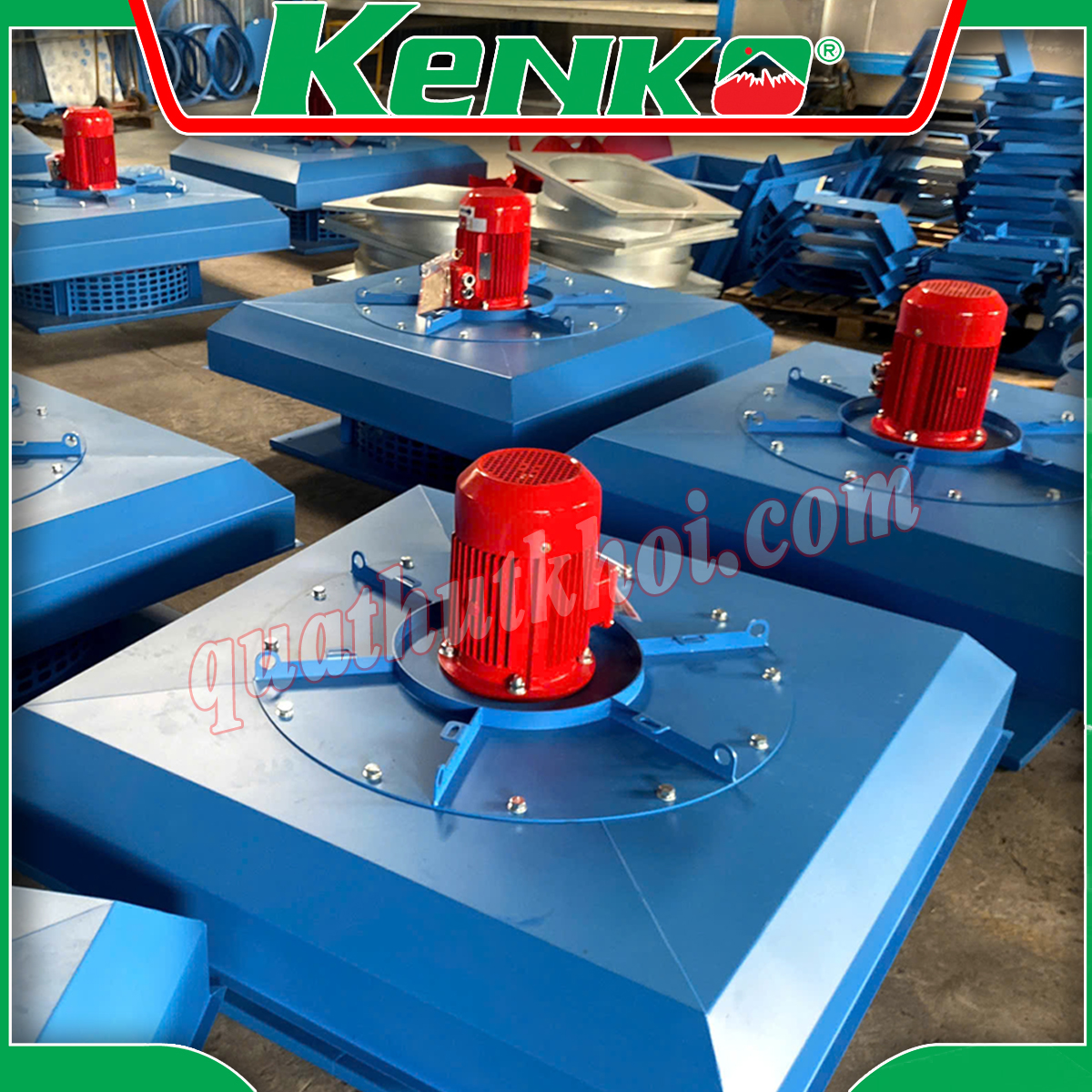 Quạt ly tâm gắn mái hút khói KENKO | Giá quạt ly tâm hút khói