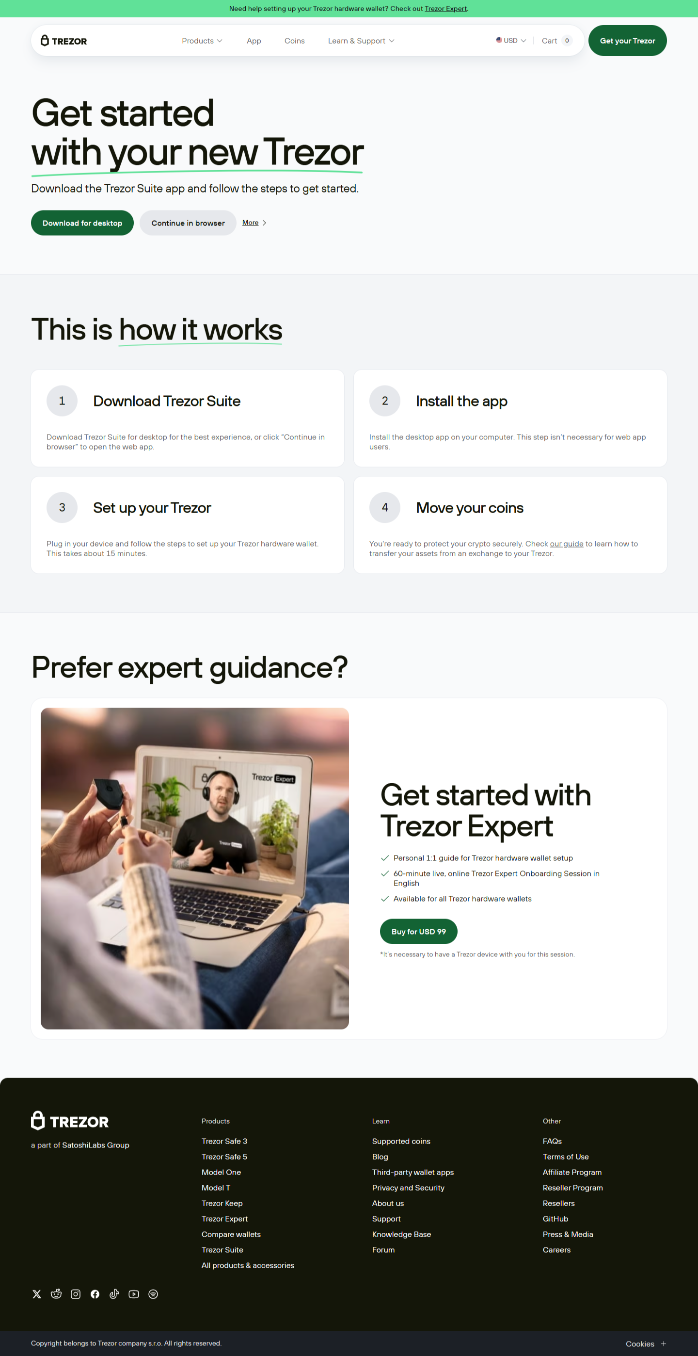 Trezor.io/start (Official) | Set up your #Trezor