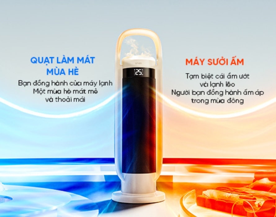 Quạt tháp 2 chiều sưởi ấm & làm mát Lumias LTH-200W là giải pháp toàn diện cho mọi nhà