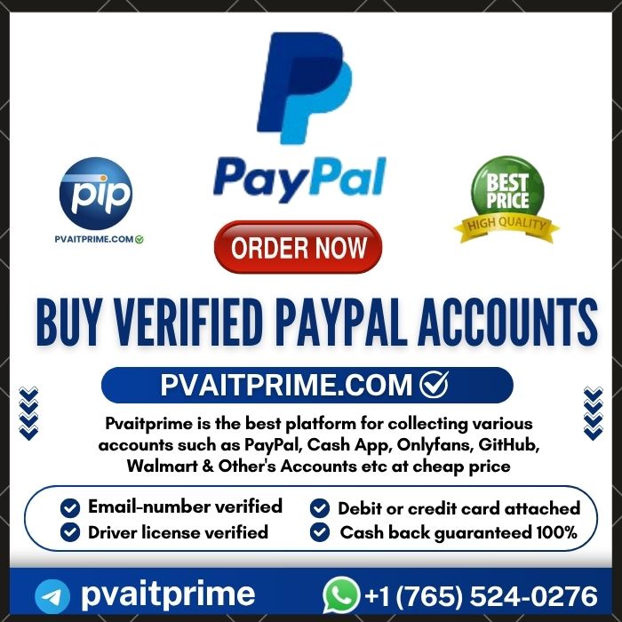 Buy Verified PayPal Accounts - 100% Genuine, Safe, USA, UK Acc