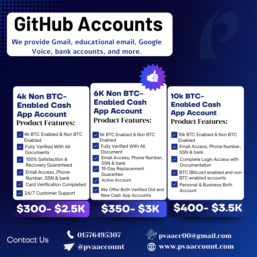 Buy GitHub Accounts | Aged & 100% Verified Profiles Fast