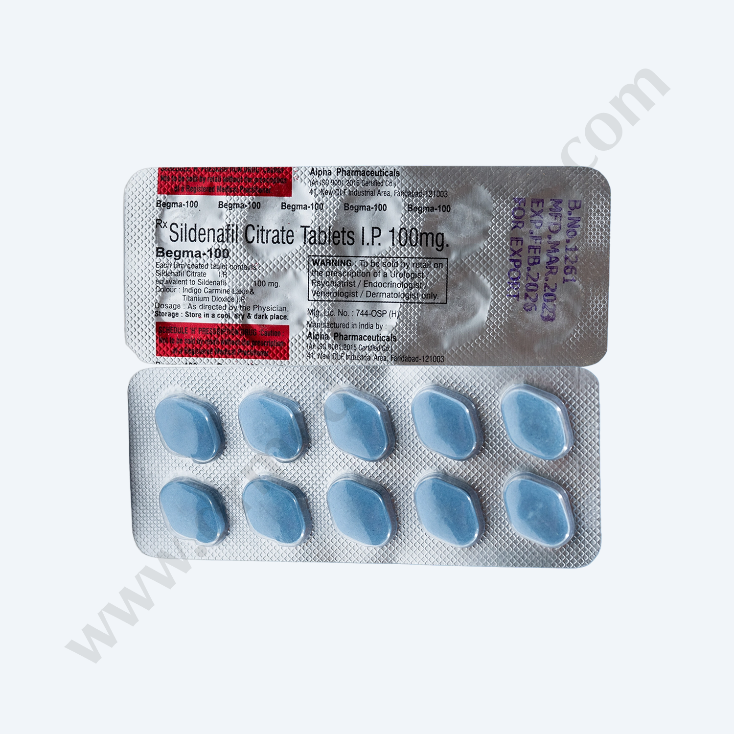 Begma 100mg (Sildenafil Citrate) Tablet – Online Erectile Dysfunction Solution