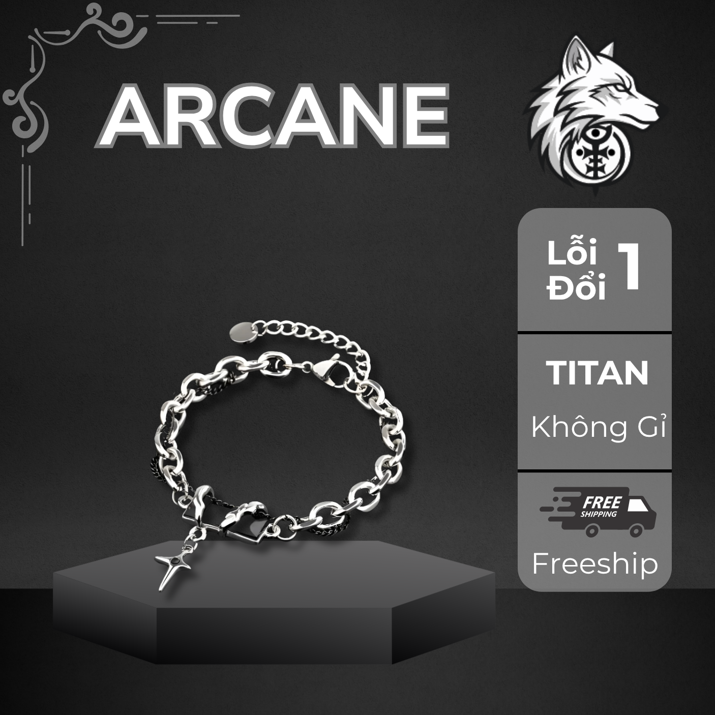 VÒNG TAY TITAN ASTRAL ĐÍNH ĐÁ - ARCANE
