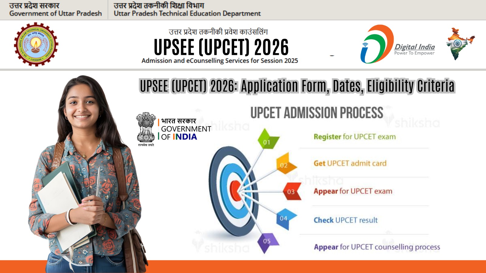 UPSEE (UPCET) 2026: Application Form,(Started) Eligibility.