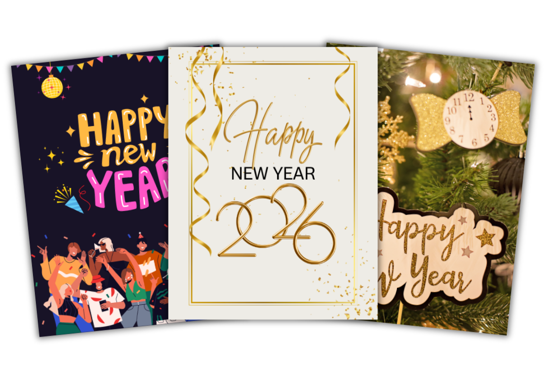 Beautiful New Year Cards to Celebrate the New Year | Group Greeting Cards for Every Occasion