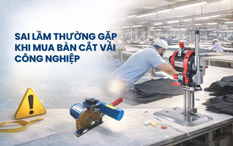 Sai lầm thường gặp khi mua bàn cắt vải công...