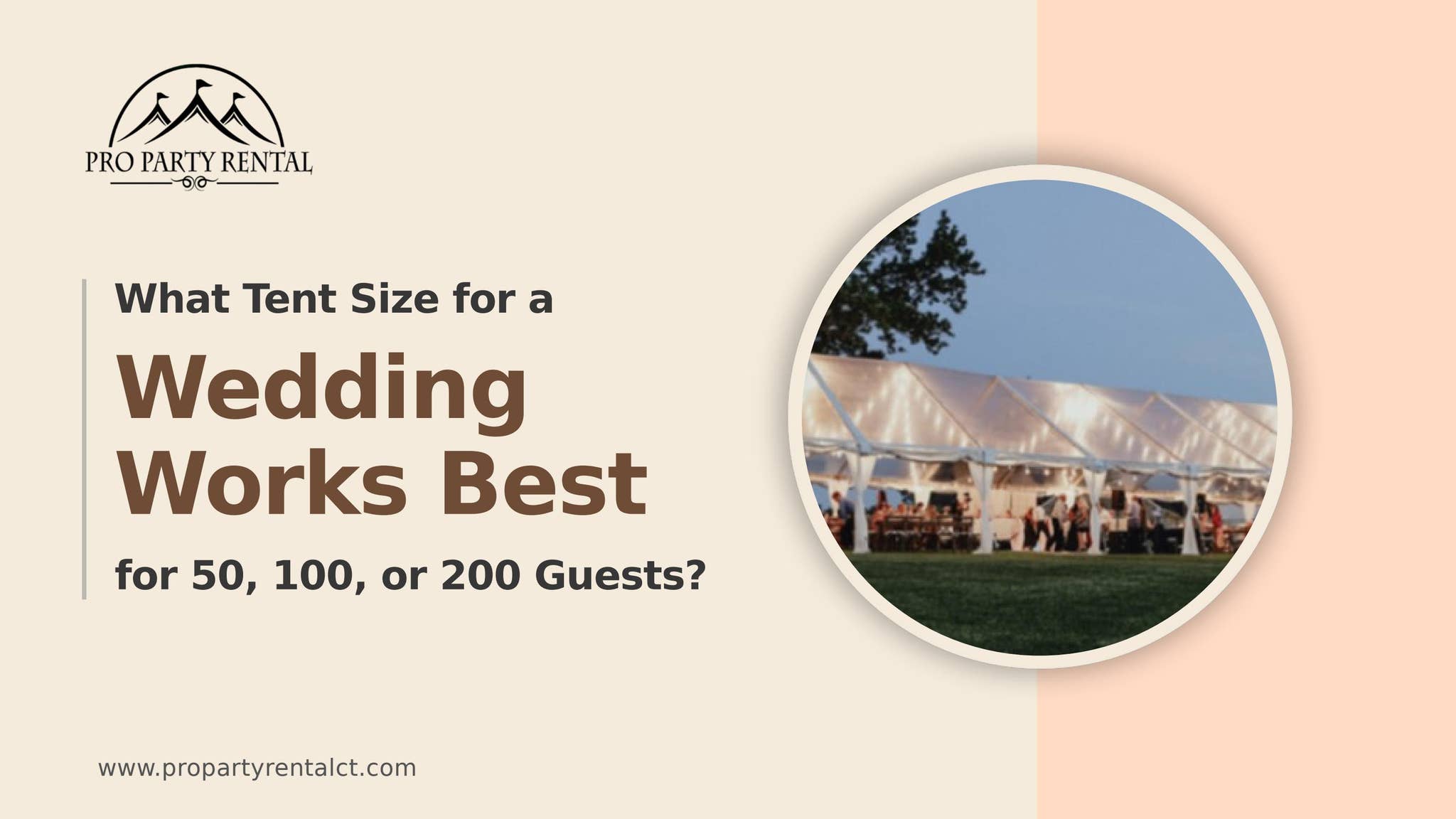 What Tent Size for a Wedding Works Best for 50, 100, or 200 Guests? by Pro Party Rental - Issuu