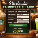 Starbucks calories calculator