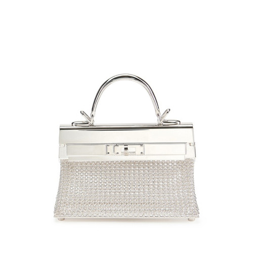 Hermès Limited Edition Sterling Silver Kellymorphose Sac Bijou Kelly Argent - BVPRIVE