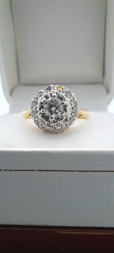 Diamond Cluster Halo Ring -