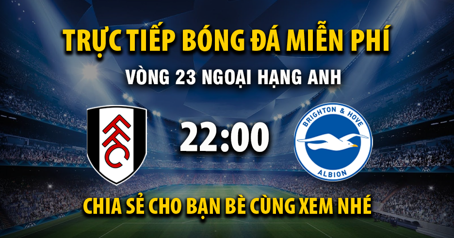 Xem trực tiếp Fulham vs Brighton vào lúc 22:00, ngày 24/01/2026 - Deletionpedia.org