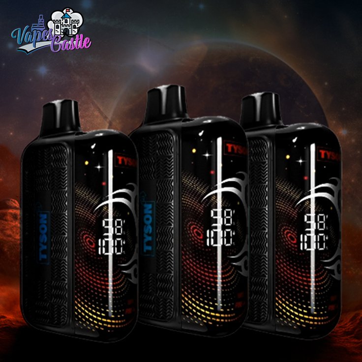 Tyson 30k Premium Vapes: Apple Melonberry & Blue Razz Flavors
