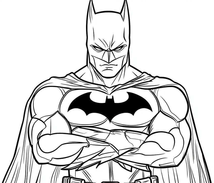 Disegni di Batman da colorare per bambini - Paginacolorare.com
