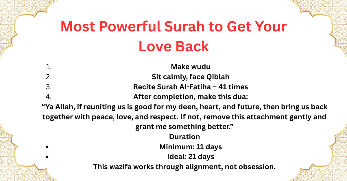 Most Powerful Surah to Get Your Love Back – Karma Align Muslim