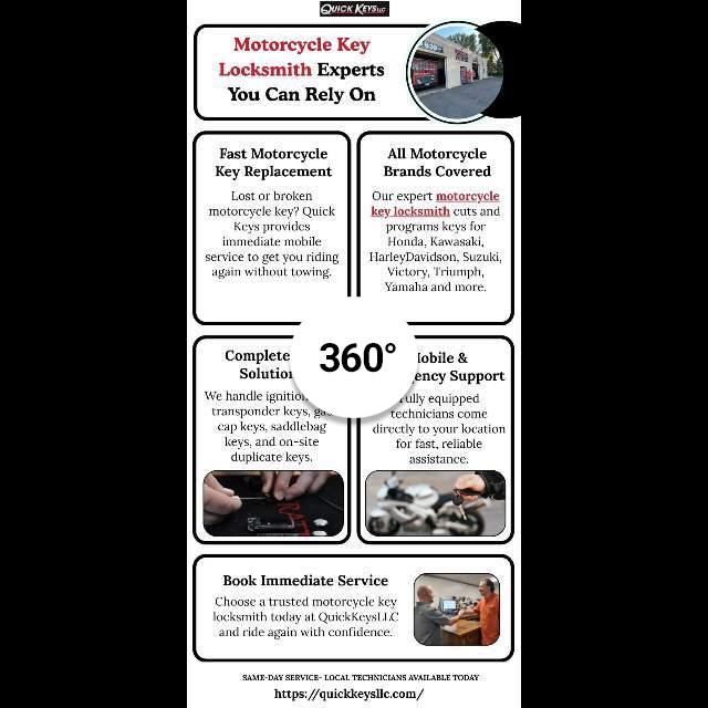 Motorcycle Key Locksmith Experts You Can Rely On    Fast Repla...