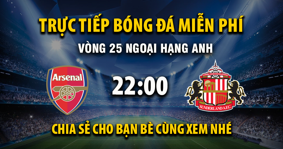 Xem trực tiếp Arsenal vs Sunderland vào lúc 22:00, ngày 07/02/2026 - Deletionpedia.org