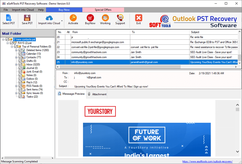 Best Outlook PST Recovery Tool to Repair Corrupt PST File