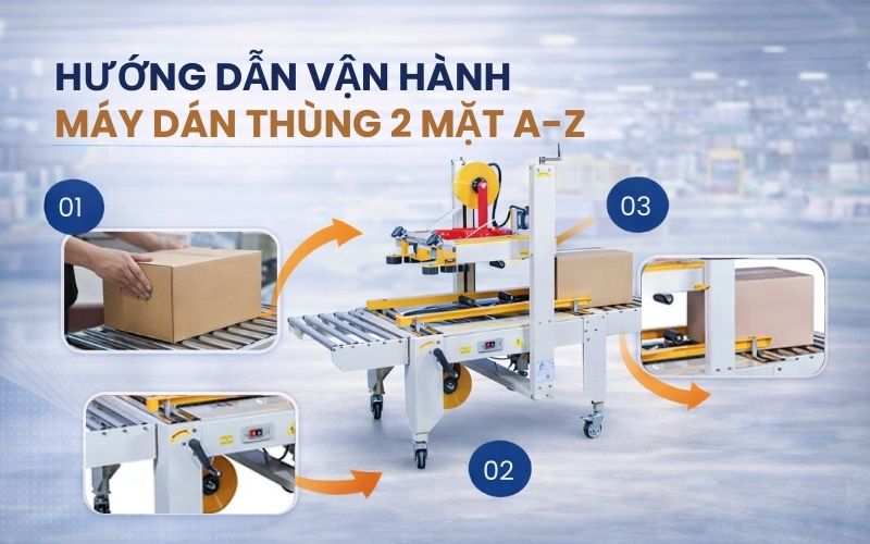 Hướng dẫn vận hành máy dán thùng 2 mặt từ...