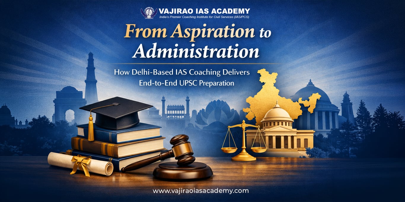 From Aspiration to Administration: How Delhi-Based IAS Coaching Delivers End-to-End UPSC Preparation - Vajirao IAS Academy - Matters