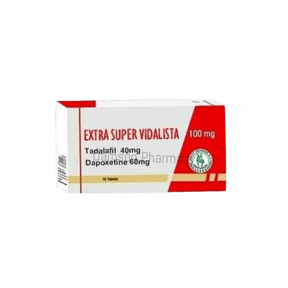 Buy Extra Super Vidalista 100mg Tadalafil + Dapoxetine
