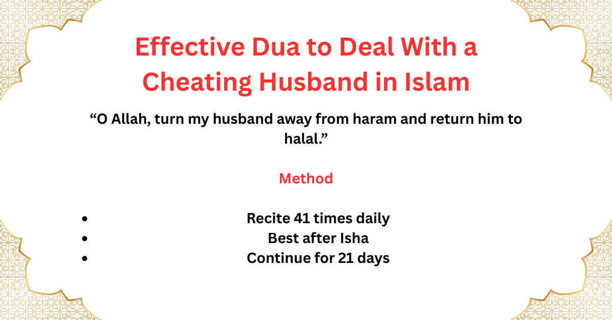 Effective Dua to Deal With a Cheating Husband in Islam – Karma Align Muslim
