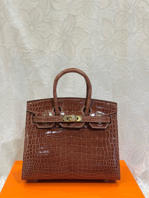 Hermès Birkin 20 Miel  Alligator Gold Hardware - BVPRIVE