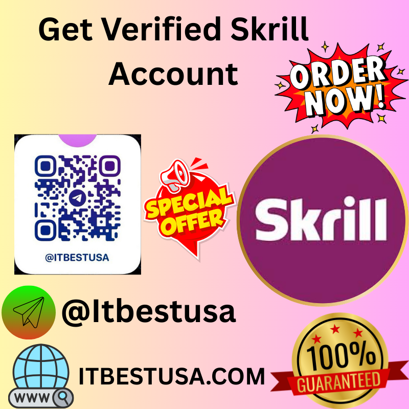 Get Verified Skrill Account | Fast, Secure & Unlimited Online Payments