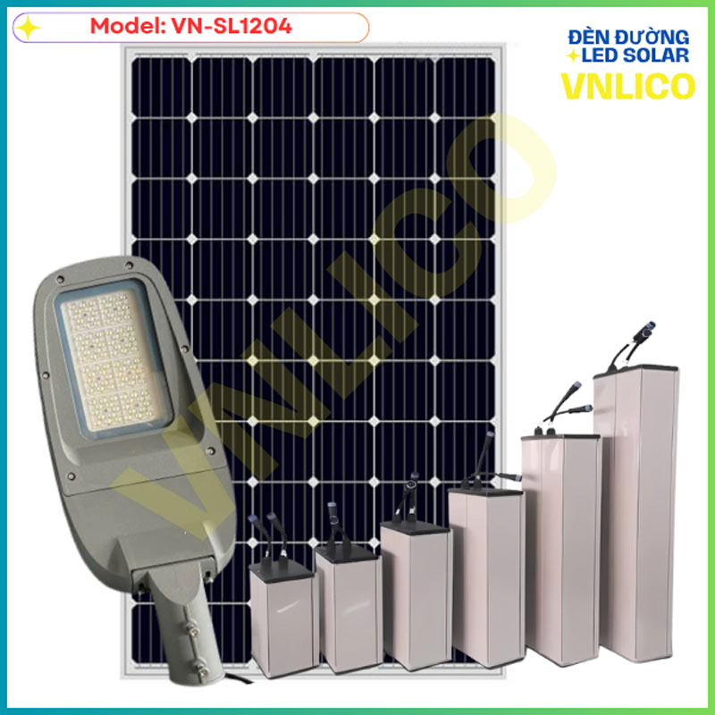 Đèn Đường SOLAR VN-SL1204 Chất Lượng, Có CO CQ Đầy Đủ