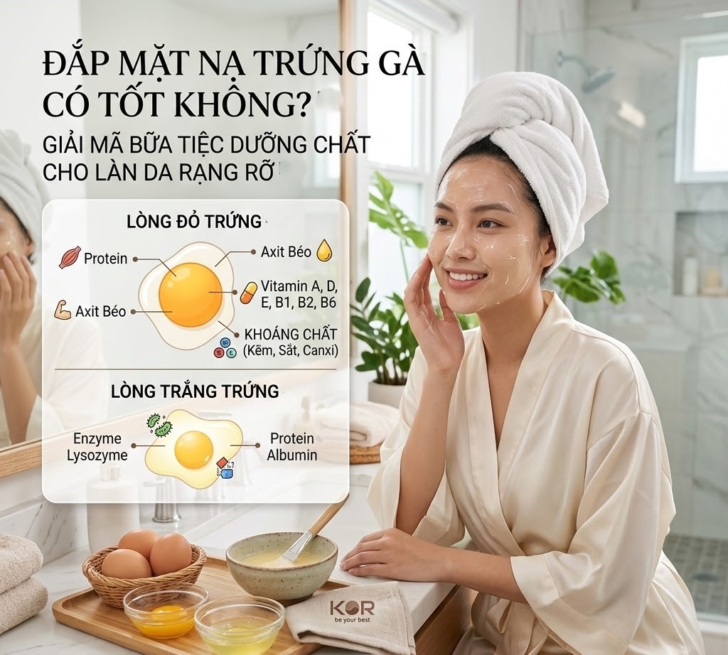 Đúng sai chuyện nên đắp mặt nạ trứng gà mỗi ngày ? - Newcare - Mỹ phẩm Nhật Bản cao cấp