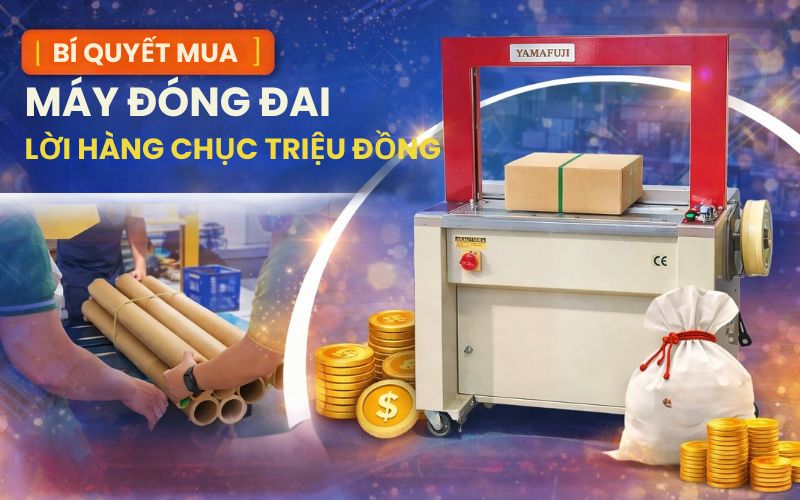 Bí quyết mua máy đóng đai lời hàng chục triệu...