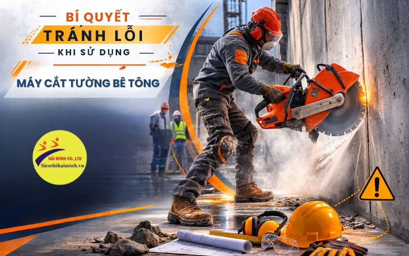 Bí quyết tránh lỗi khi sử dụng máy cắt tường bê tông