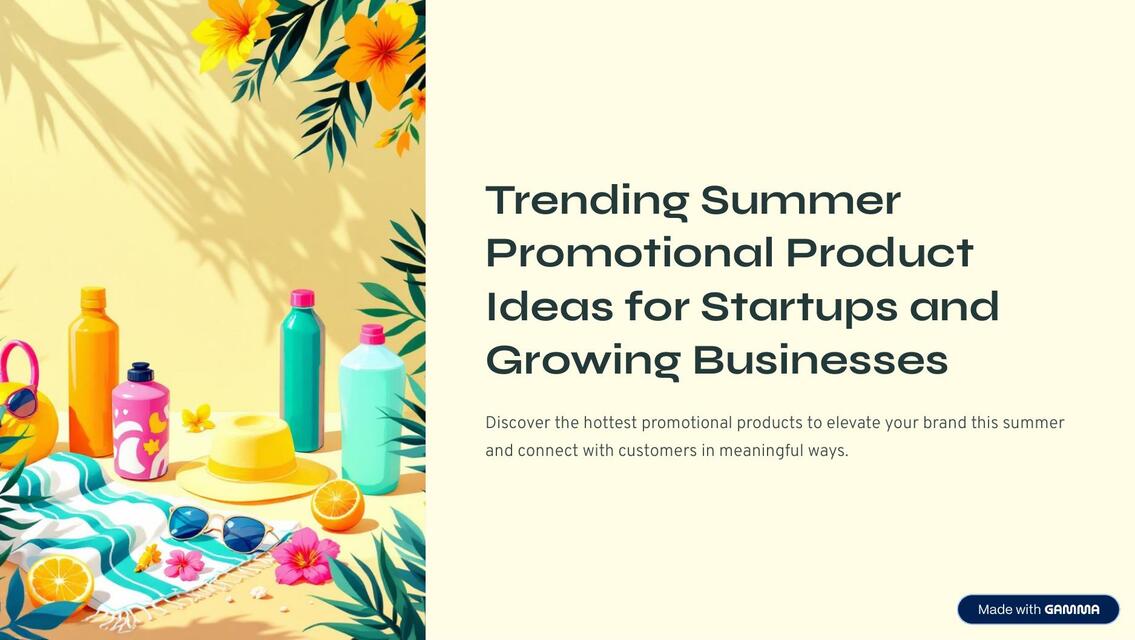 Summer Promotional Items | Elizzaa | uDocz