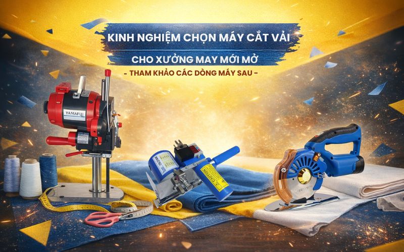 Kinh nghiệm chọn máy cắt vải cho xưởng may mới...