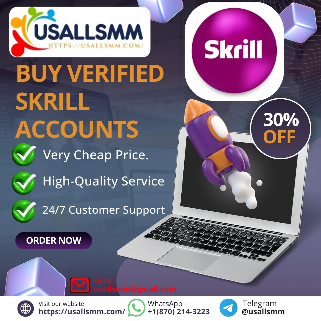 Buy Verified Skrill Accounts - 100% Safe & Best Accounts.