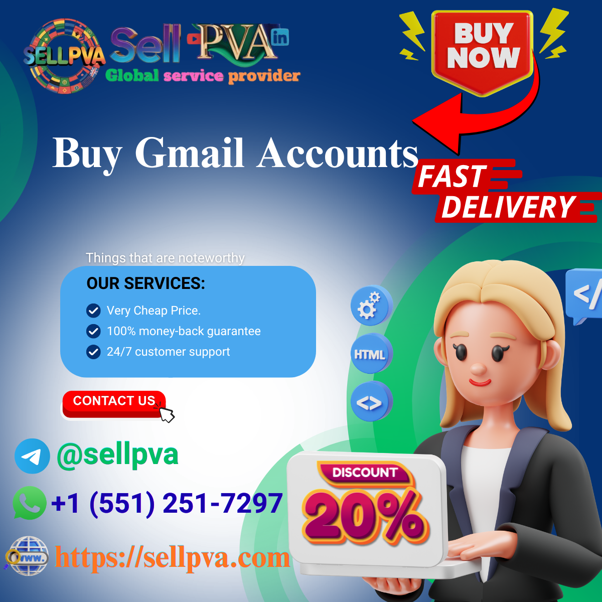 Buy Gmail Accounts - Sell PVA5 Best Sites to Buy Gmail Accounts (Aged & PVA)