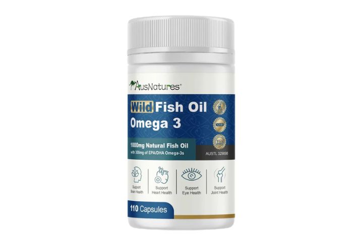 Viên uống dầu cá Omega3 tinh khiết Ausnatures Wild Fish Oil