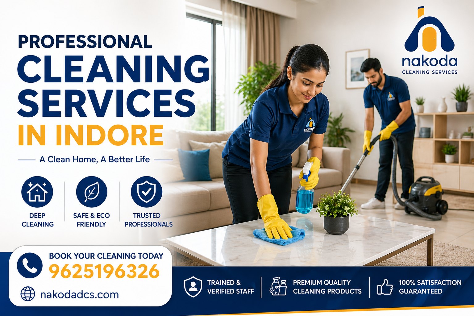 Best Cleaning Services in Indore | Home & House Cleaning Services in Indore by NAKODA