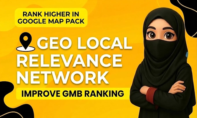Build geo local relevance network to boost google my business local seo gmb rank by Maham127 | Fiverr