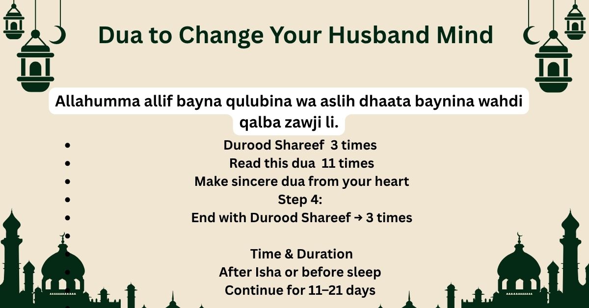 Dua to Change Your Husband’s Mind – Faith Dua