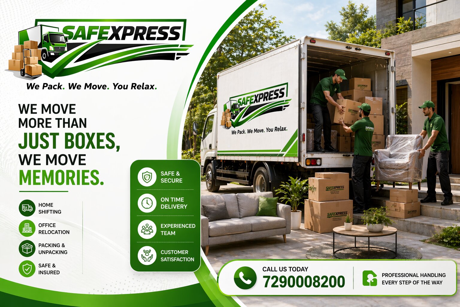 Safe Shifting Packers Logistics | Home, Office & Vehicle Moving