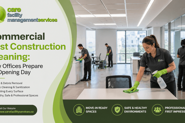 Commercial Post Construction Cleaning: How Offices Prepare for Opening Day
