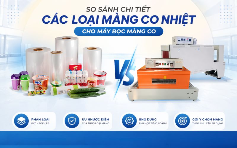 So sánh chi tiết các loại màng co nhiệt cho máy bọc màng...