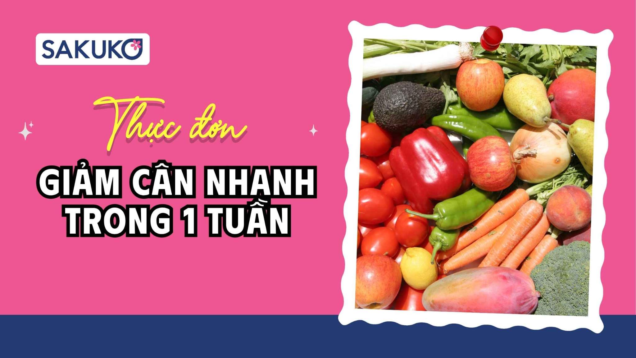 [A-Z] Thực đơn giảm cân nhanh trong 1 tuần 7kg cho nữ theo chế độ GM