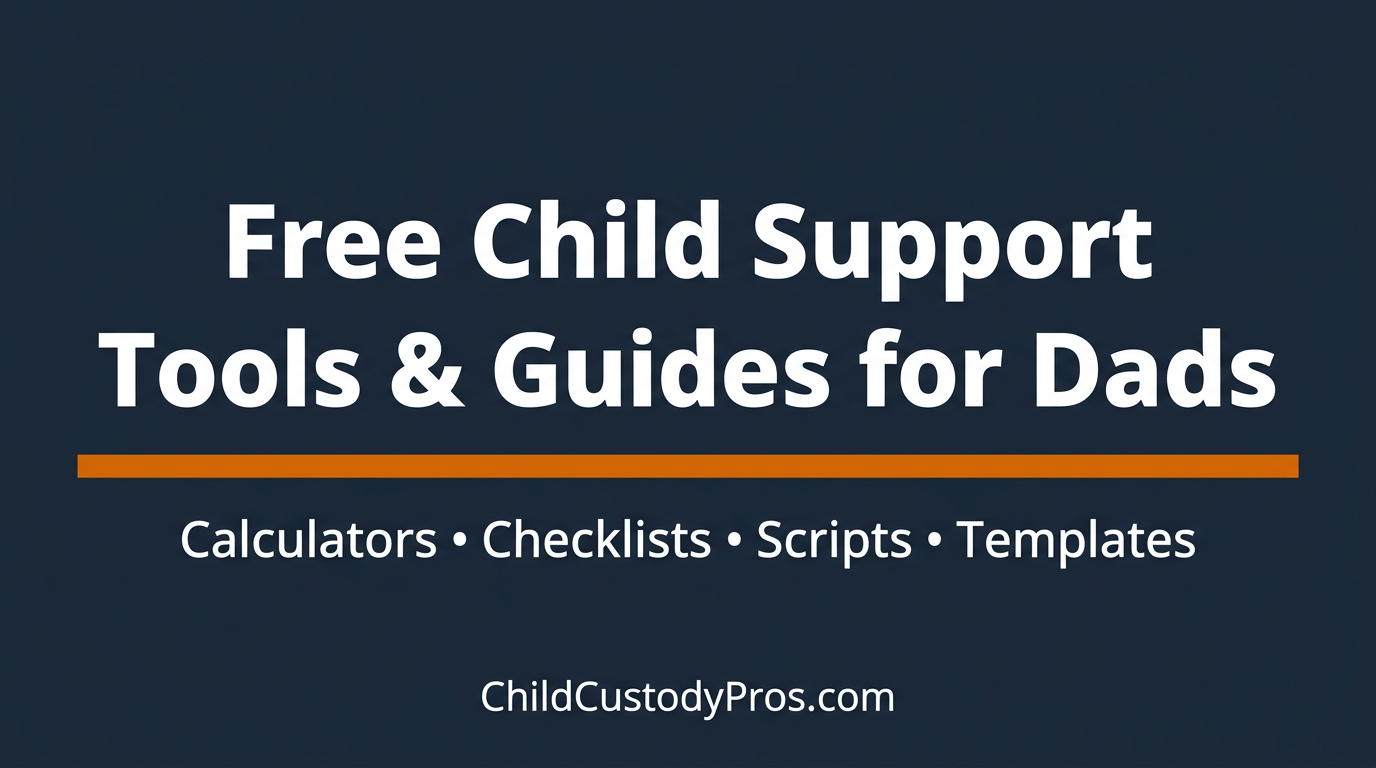 Free Child Support Quiz & Tools for Dads | ChildCustodyPros.com