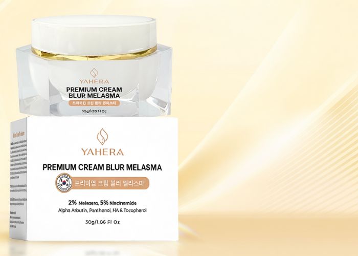 Kem mờ nám tàng nhang Yahera Premium Cream Blur Melasma - Review Từ A-Z