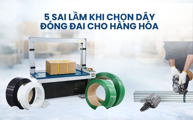 5 sai lầm khi chọn dây đóng đai cho hàng hóa