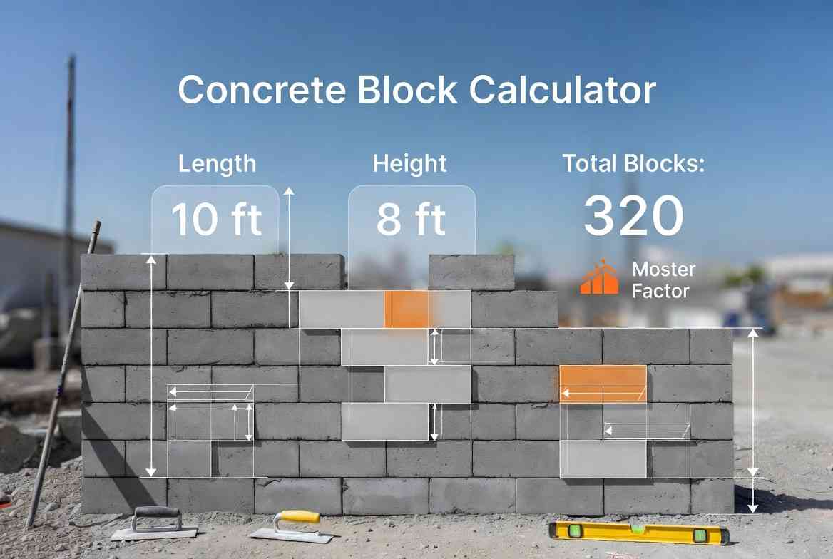 Concrete Block Calculator – Free Online CMU Estimator