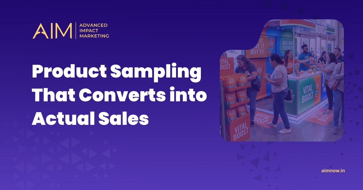 Data-driven Product Sampling Services in India | AIM (Opt-in, Trackable Sampling)