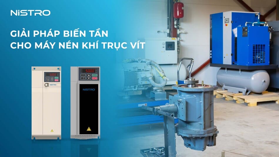 Giải pháp biến tần cho máy nén khí trục vít